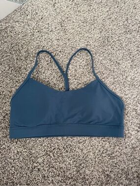 Lululemon Flow Y Bra in Iron Blue